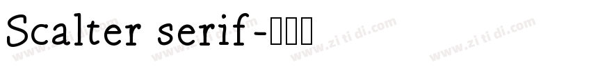 Scalter serif字体转换